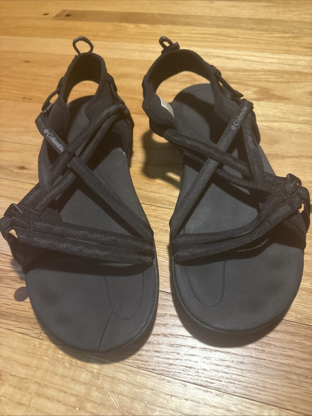 Columbia Sport Sandals Womens 11 Black All Terrain Hiking Water Shoes
